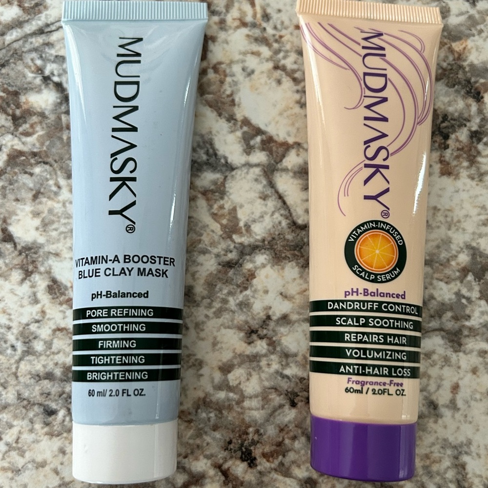 Mudmasky Blue Clay Mask and Dandruff Control Set